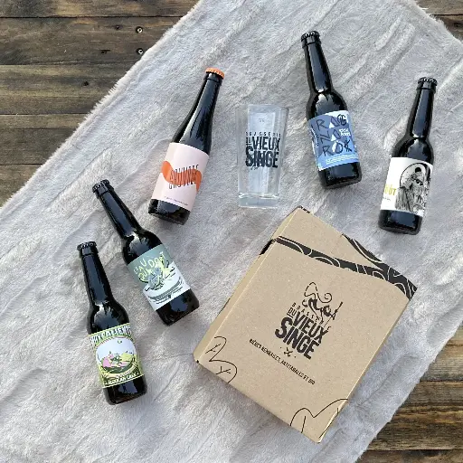 Coffret 4x33cl + 1 verre — Black Bloc